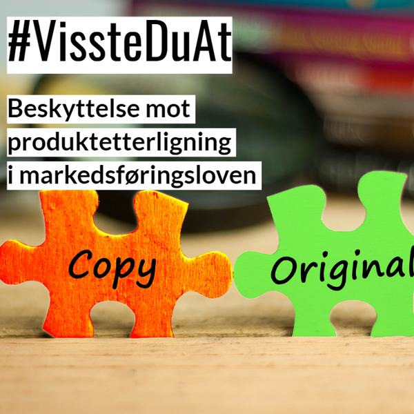 VissteDuAt - Beskyttelse mot produktetterligning i markedsføringsloven