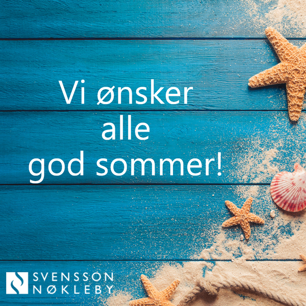 Vi ønsker god sommer!