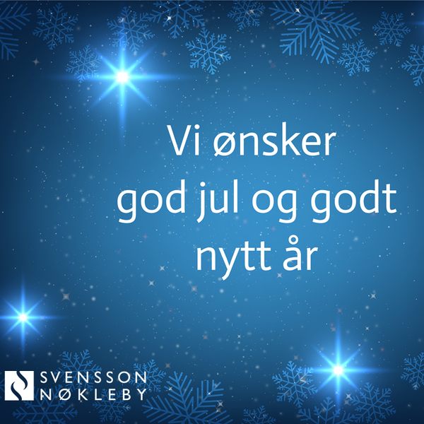 Svensson Nøkleby ønsker god jul og godt nytt år